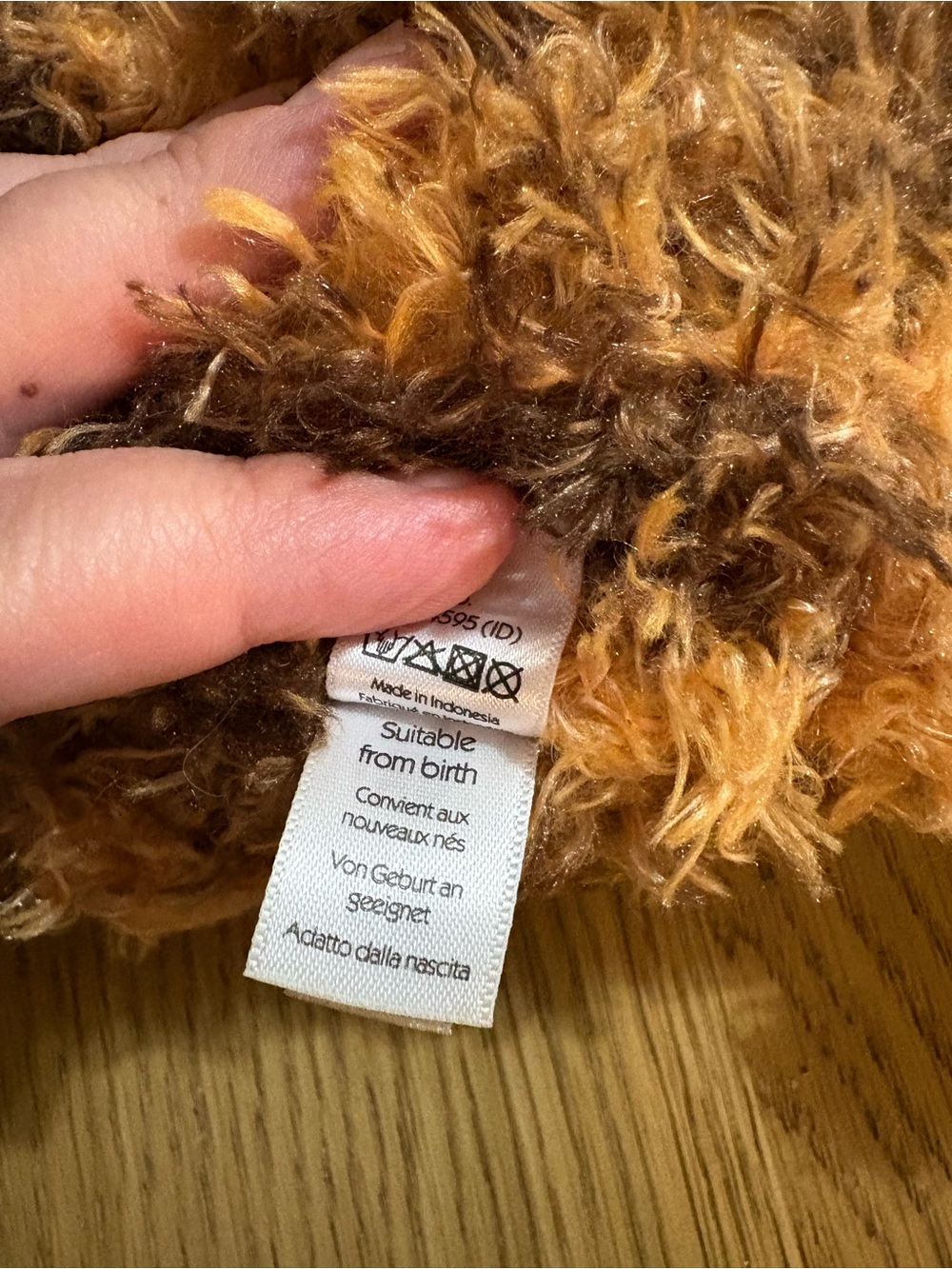 Jellycat Two-Tone tiger Retired- Dark Brown & Golden Tan - Picture 5 of 7